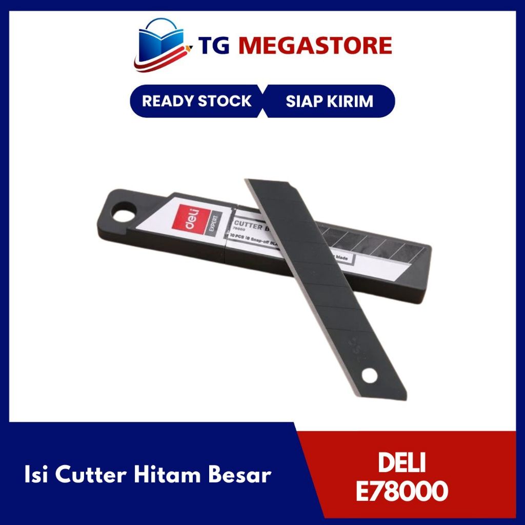 

Isi Cutter Hitam Deli Besar Professional Blacken Blade - E78000