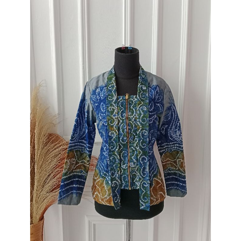 Atasan kebaya sasirangan wanita lengan panjang