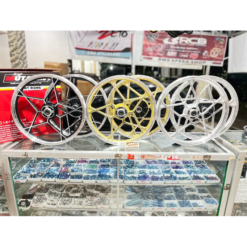 VELG MUTAKIN BINTANG MODEL ENKEI JAPAN SUZUKI RGR 150/THUNDER 125 RX KING RX Z RX K RX S RING 18 160