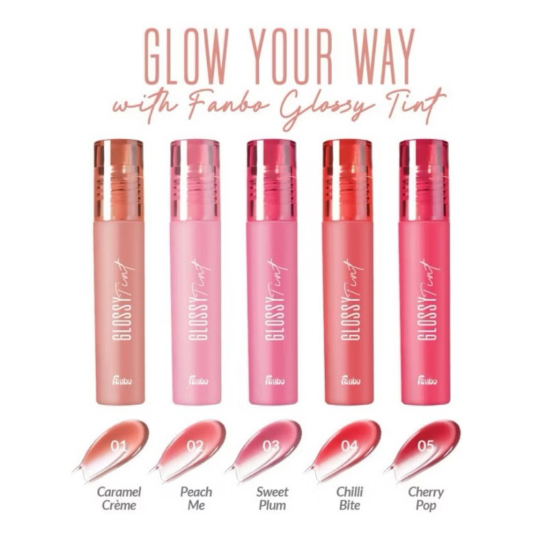 •JEJU• FANBO GLOSSY TINT 3,5G (LIPSTIK TAHAN LAMA)