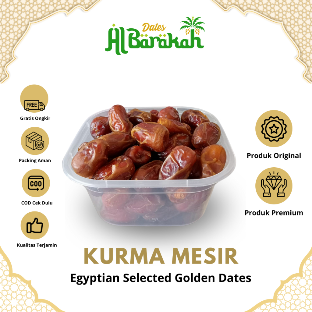 

Kurma Mesir Madu Kualitas Premium Egytian Selected Dates