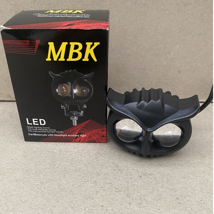 Lampu Owl 2 Mata MBK Lampu Tembak LED 2 Mata Lampu Tembak Sorot OWL Plastik 2 Mata Putih Kuning
