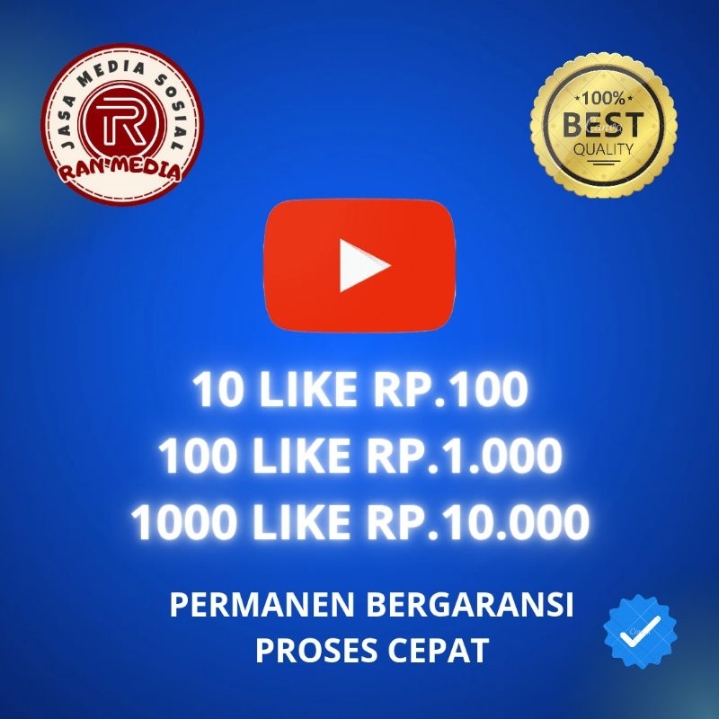 Like Youtube Bergaransi 100% Aman