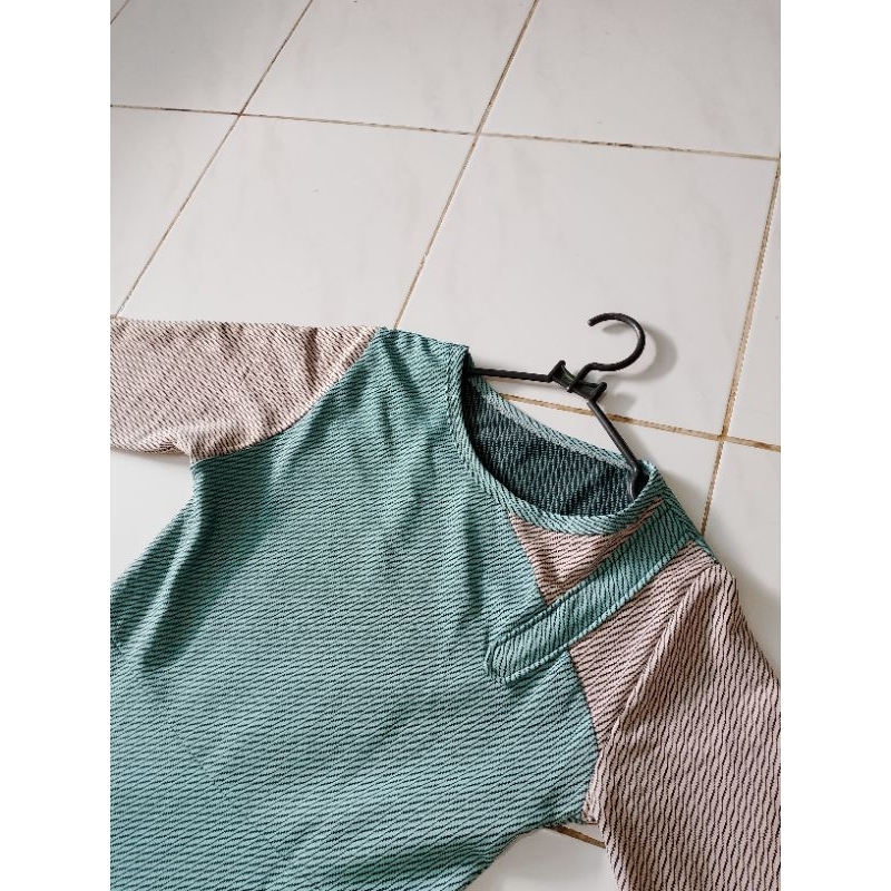 Gamis Biru Gamis Salur Baju Muslimah Baju Sehari-hari Baju Motif Bunga Baju Muslimah Baju Mewah Gami