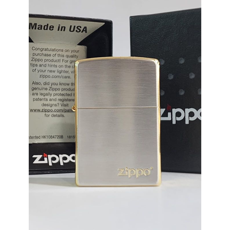 Original Zippo Logo Silver Gold Limited Edition