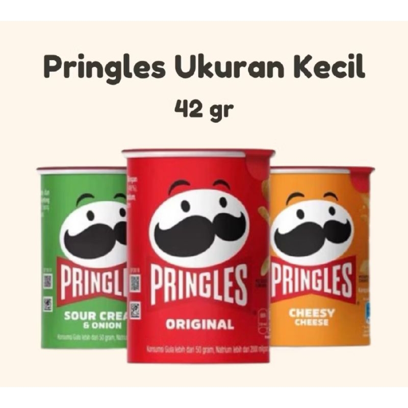 

Pringles Ukuran Kecil Original & Sour Cream Onion - 42 gr