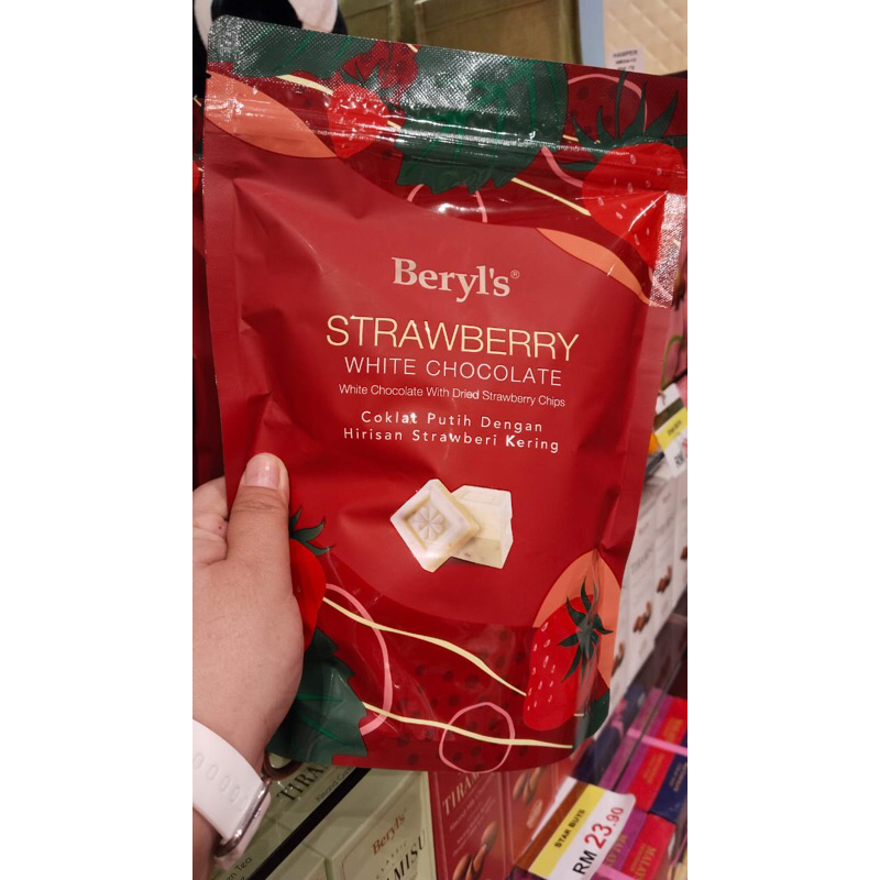 

Beryl's Coklat Putih dengan Hirisan Strawberry