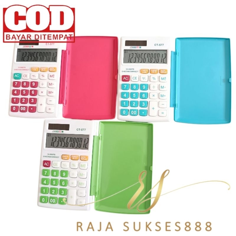 

KALKULATOR SDC 577 KALKULATOR 12 DIGIT ADA 4 WARNA CT