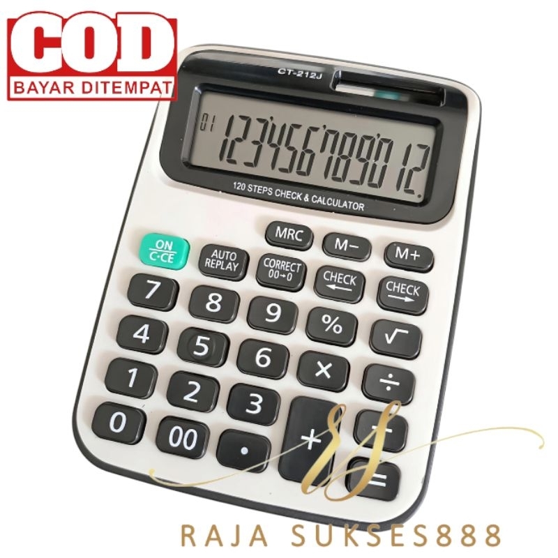 

MURAH Kalkulator SDC 212J Tombol Lembut 12 Digit Layar Besar Murah CT 212 CT212