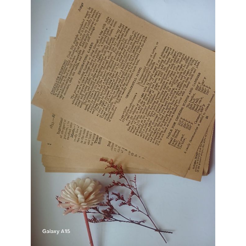 

Kertas paper Vintage Scrapbook Paper Book Jurnal