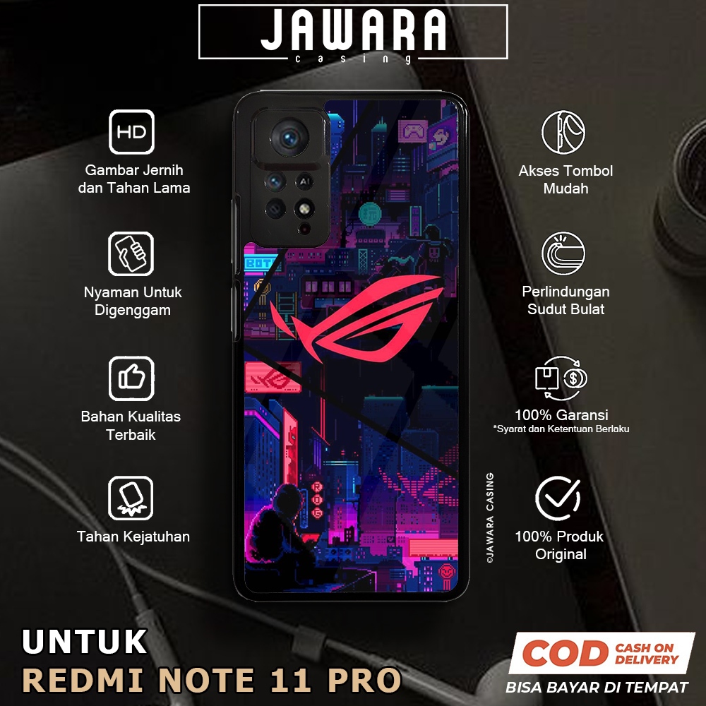 Case Redmi Note 11 Pro Casing Redmi Note 11 Pro [ROG2] Premium Case Glossy Case Hp Xiaomi Jawara Cas