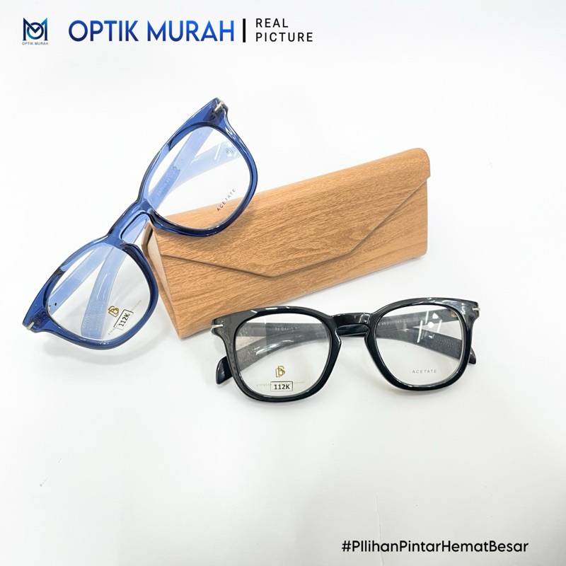 Frame Kacamata Tebal  da id Beckham Trend Modern Fashion Korea (Normal,Minus, Photocromic, Anti Radi