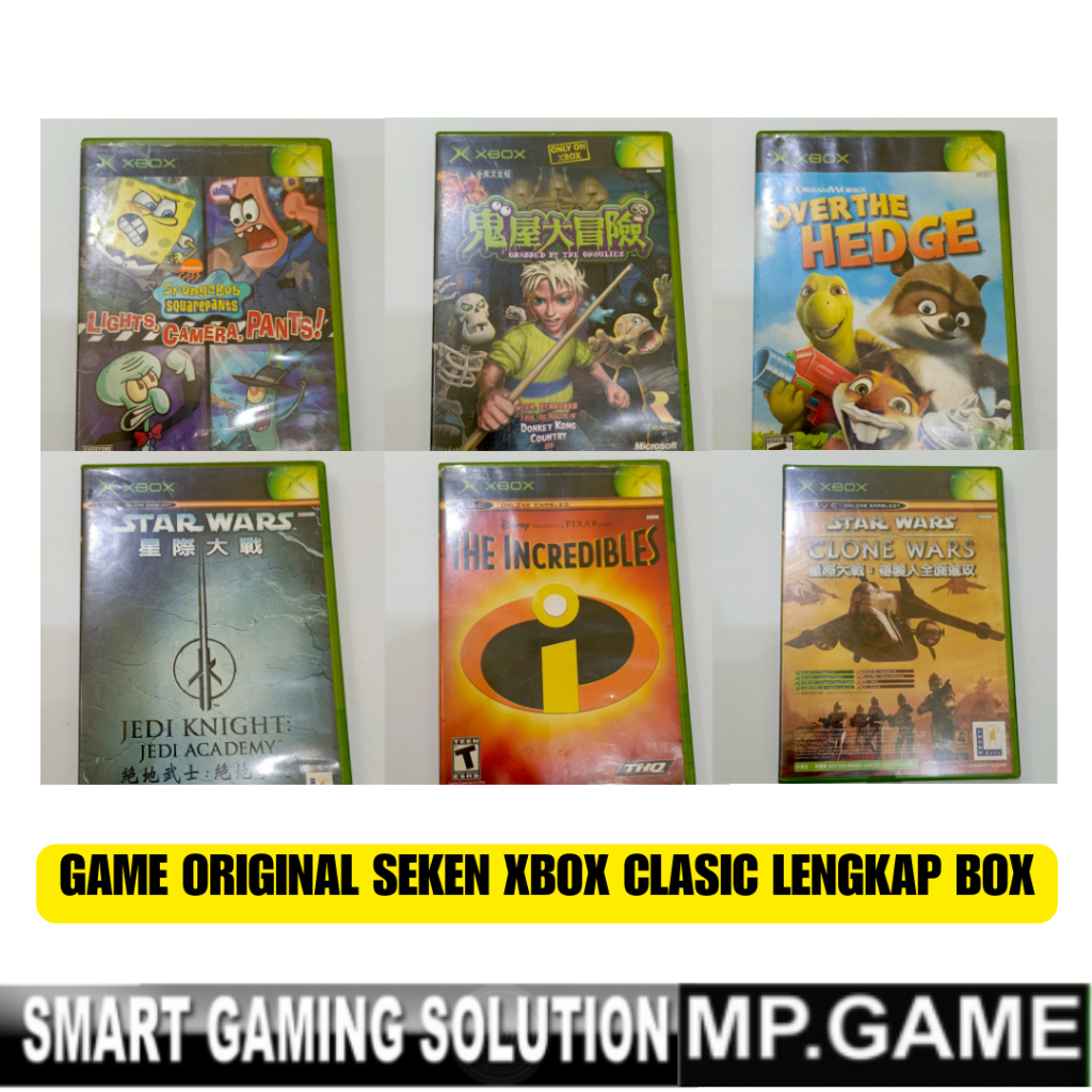 Game Original Seken Xbox Classic Lengkap Box