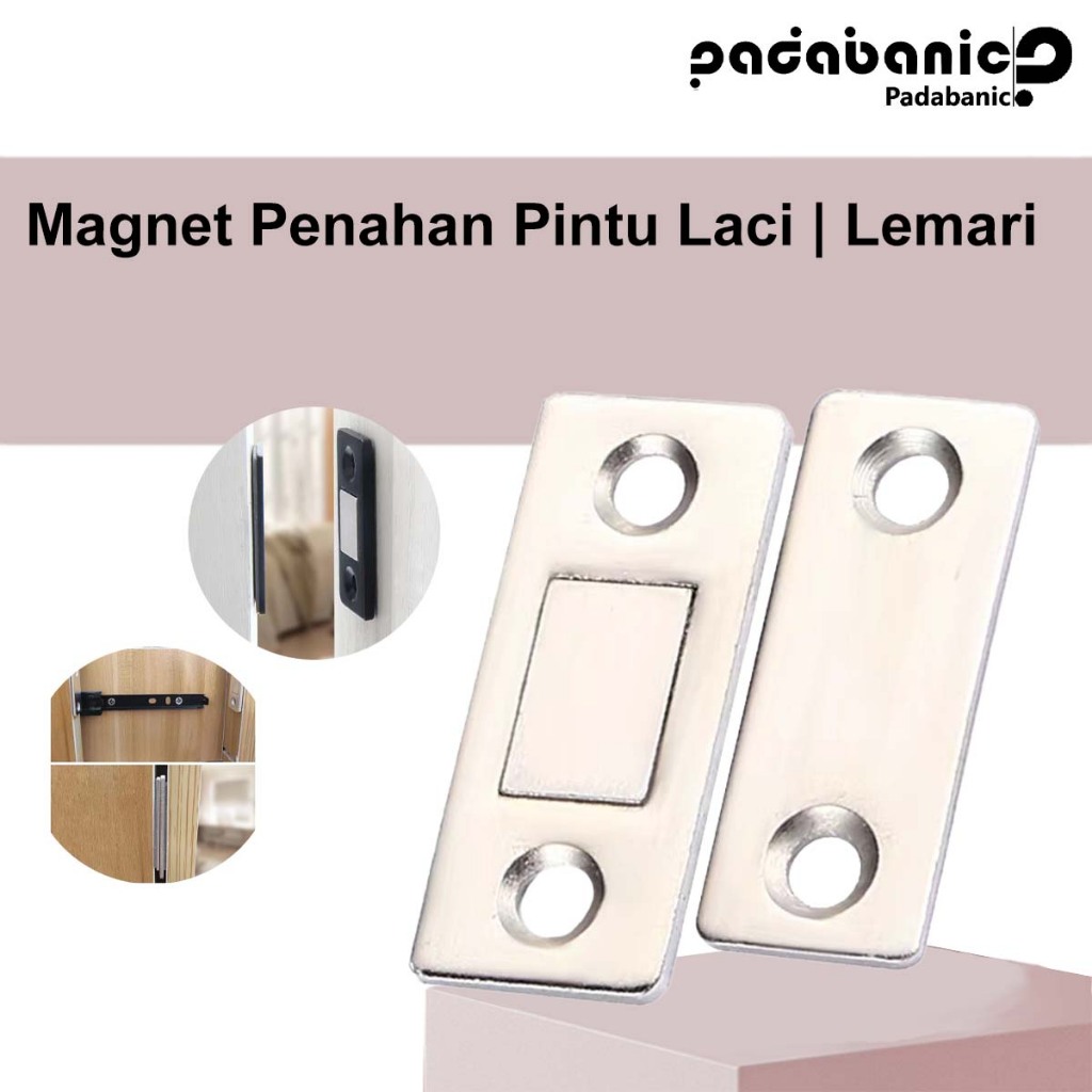 PADABANIC Penahan Pintu Magnetic / Magnet Penahan Pintu Laci / Pintu Geser / Pintu Lemari