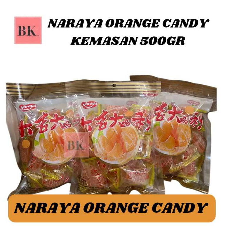 

NARAYA JELLY ORANGE CANDY 500GR/PERMEN JELLY RASA MANISAN JERUK/KEMBANG GULA LUNAK JELLY RASA JERUK