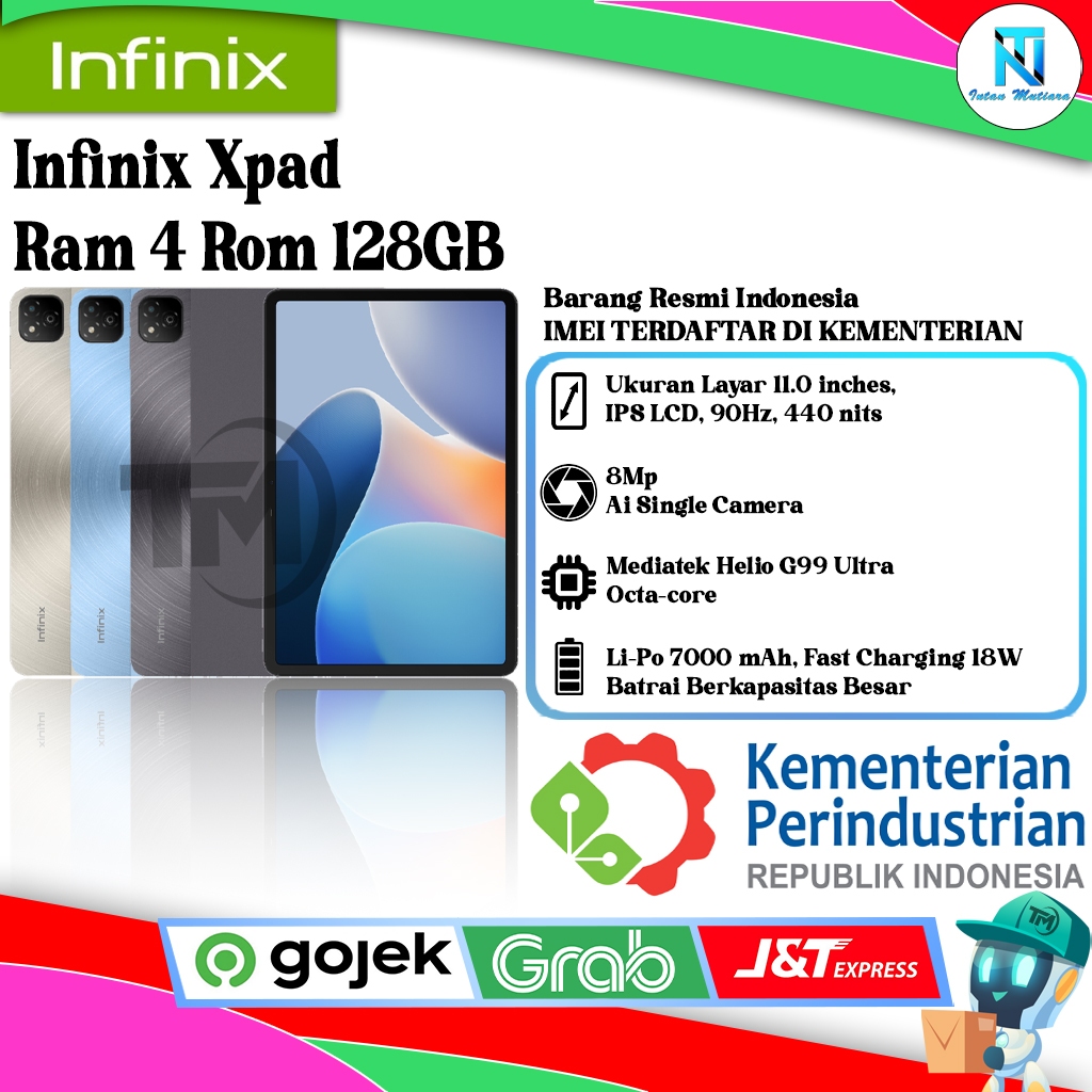 Infinix Xpad Ram 4 Rom 128GB