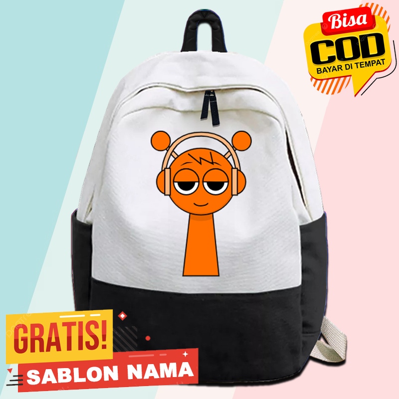 Tas Ransel Anak Sekolah Oren / Tas Gendong Anak Sekolah Oren