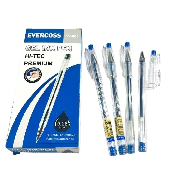 

PULPEN GEL EVERCOSS EV-800 (0.28MM) TINTA BIRU (ECER)