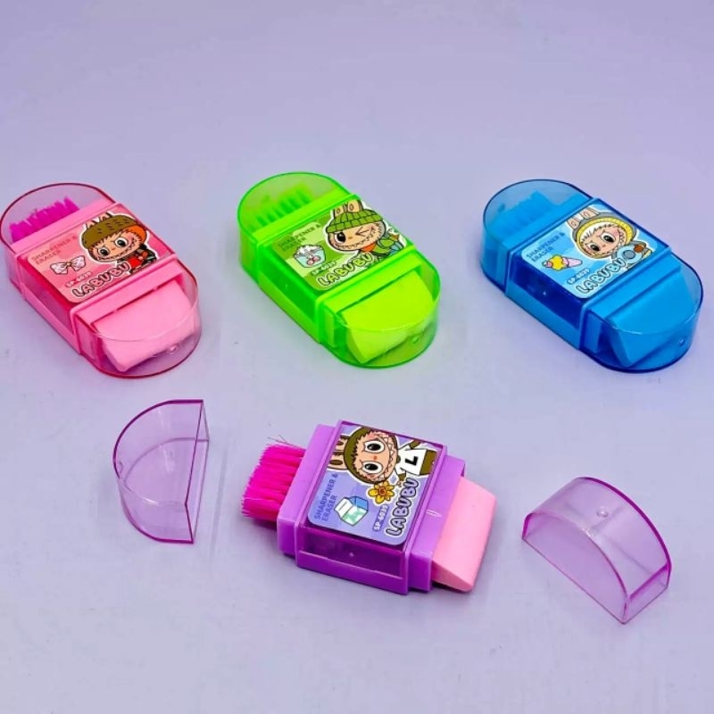 

(GROSIR) 3 IN 1 RAUTAN LABUBU + PENGHAPUS / PENCIL SHARPENER / OROTAN