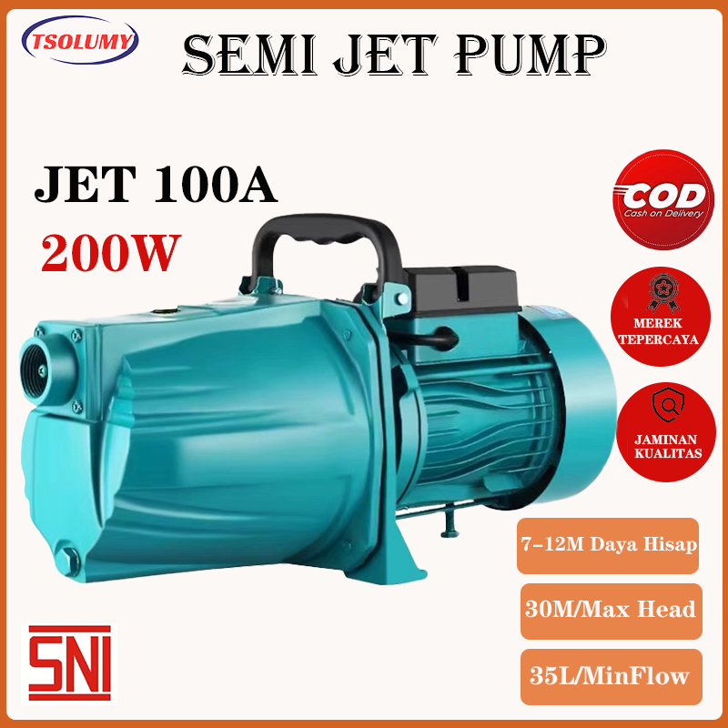 pompa air jetpump JET Pump  JET100A  set komplit (jet pump 40 meter) PROMO /SOMY