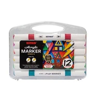 

Gramedia Batam - KENKO 12 COLORS TWIN-TIP ACRYLIC MARKER ACM02-12 (BRUSH/FINE TIP)