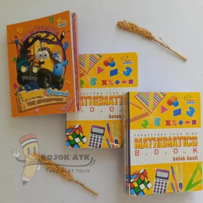 

Buku Kotak Kecil Matematik Merk Vision 38Lembar PACK Isi 10pcs