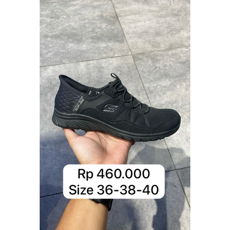 SKECHERS SALE 70% - SKECHERS SLIP IN - FULL BLACK
