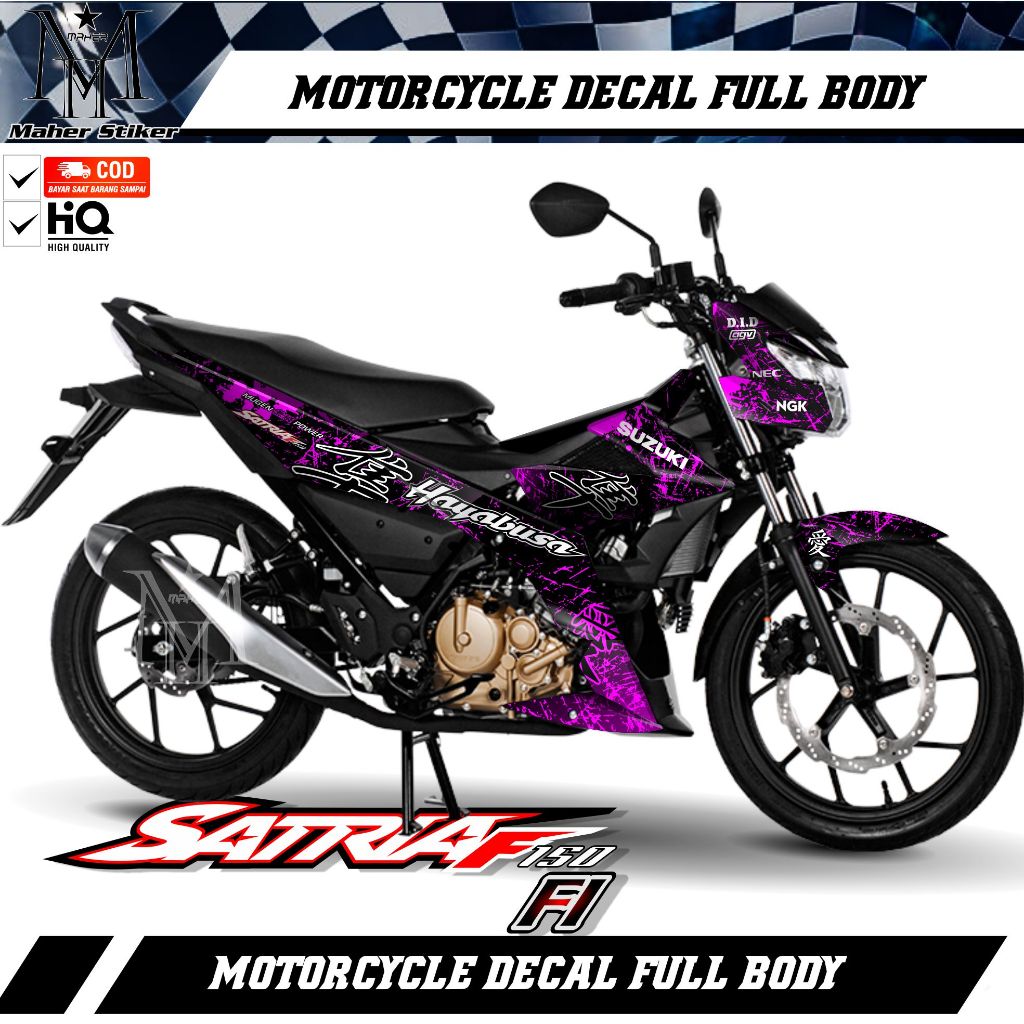 Decal Full Body Motor Satria fu FI  Variasi Hayabusa