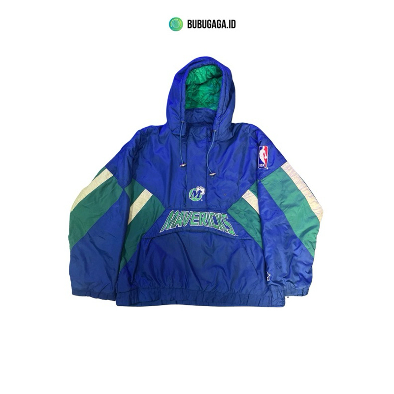 Jaket Biru Mavericks Starter Vintage