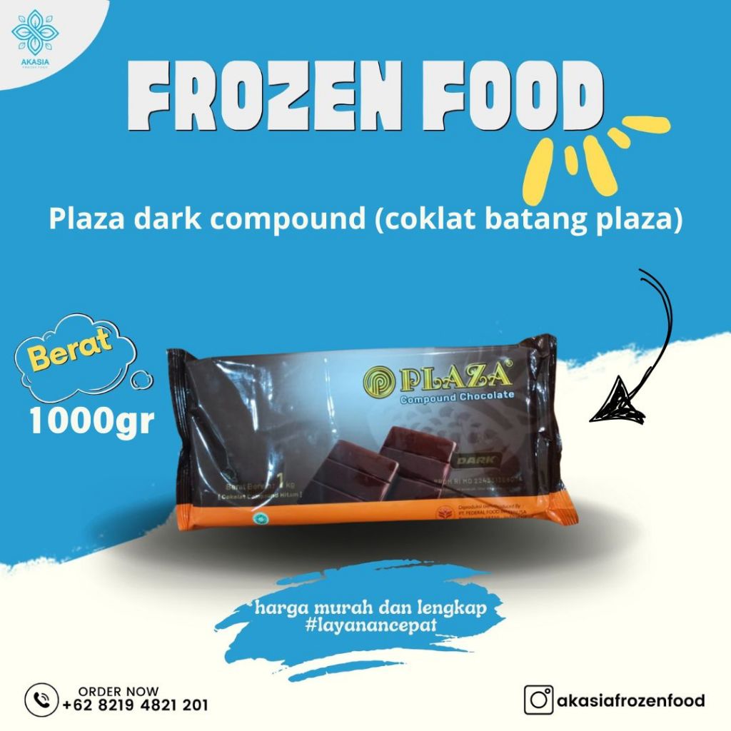 

Plaza dark compound (coklat batang plaza 250gr, 1kg)