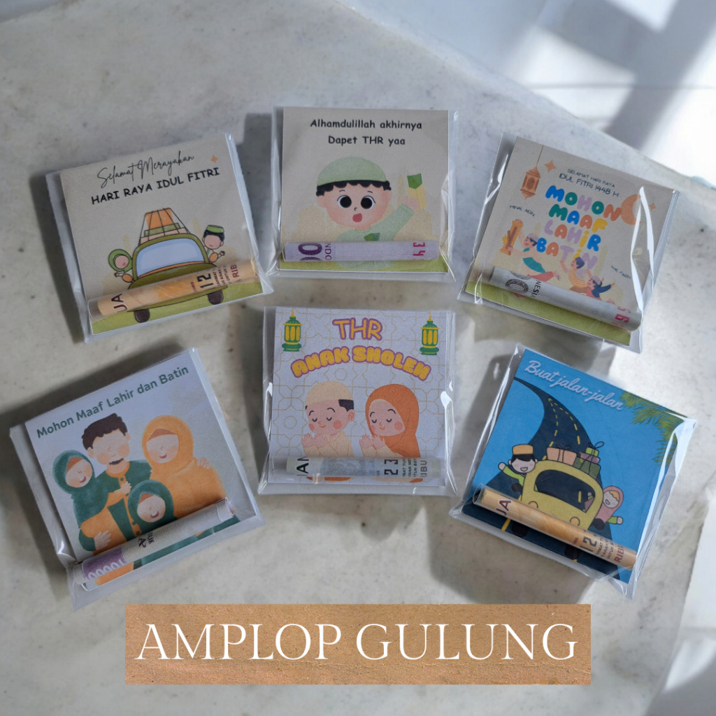 

Amplop gulung lebaran / Ampop sedotan lebaran / Amplop viral 2025 / Amplop lebaran murah