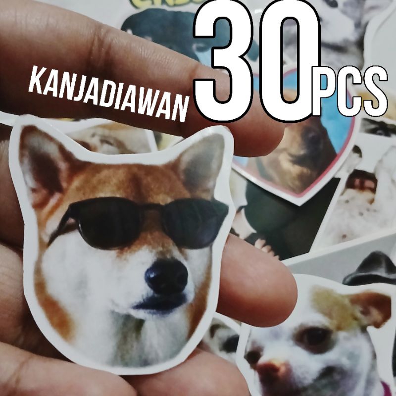 Stiker Anjing Lucu 30 PC Sticker Anjing Animal Sticker dog