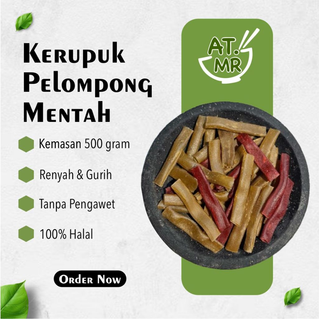 

Artho Mhoro Kerupuk Plompong Mentah 500gr /Kerupuk Impala / Kerupuk Pipa / Snack Keripik