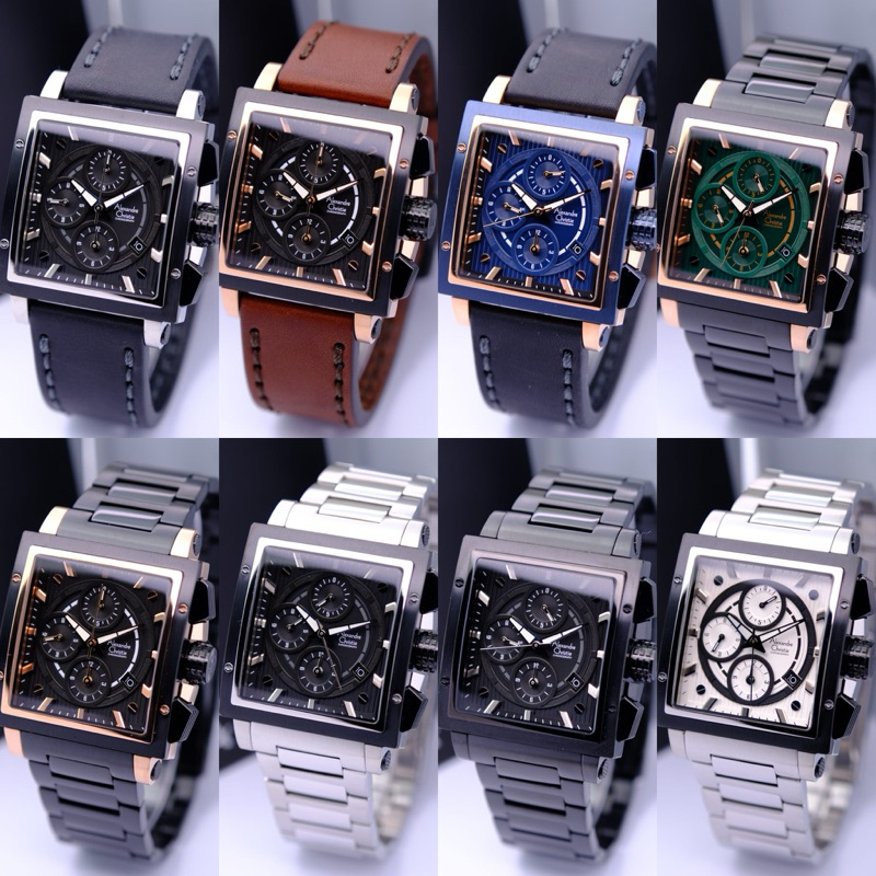 Jam Tangan Pria/Cowok Alexandre Christie AC 6182 Rosegold Black.Original Garansi Resmi 1 Tahun