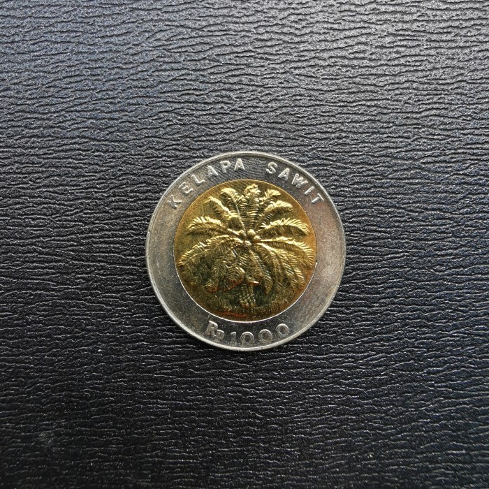 Koin Kuno 1000 Rupiah Bimental Kelapa Sawit Tahun 1993