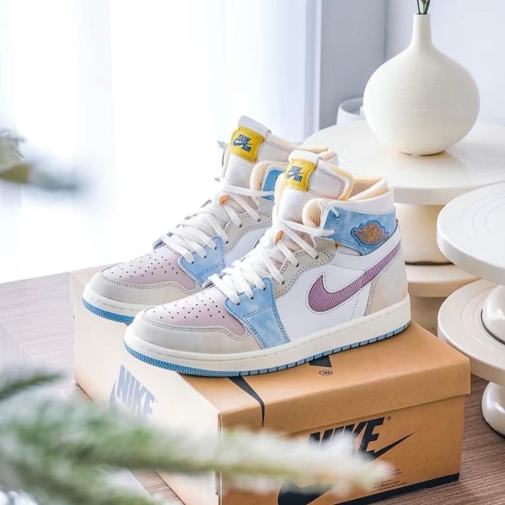 SEPATU NIKE AIR JORDAN 1 HIGH ZOOM AIR CMFT PINK OXFORD ORIGINAL FREE PAPER BAG DAN FREE KAOS KAKI S