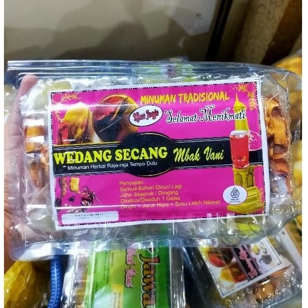 

Aneka wedang mbak Vani - wedang secang - wedang uwuh - bir Jawa - isi 10 - oleh-oleh Jogja spesial