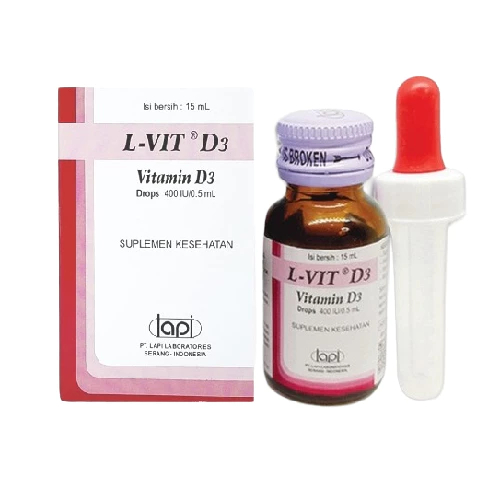 L-VIT D3 VITAMIN D3 400 IU DROP LVIT D3 SUPLEMEN KESEHATAN UNTUK ANAK DAN BAYI