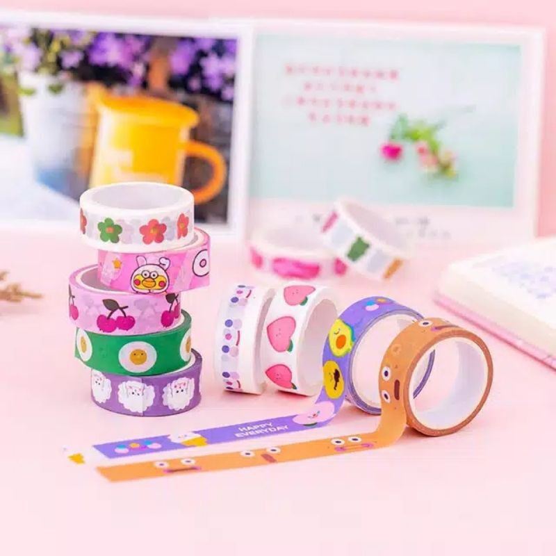 

Washi Tape Cute | Masking Tape DIY Deco Journal Scrapbook | Korean Tape