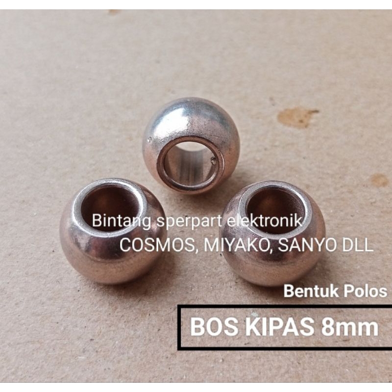 BOS KIPAS ANGIN AS 8mm (Bentuk POLOS) BEARING KIPAS ANGIN 12 16 BOS KIPAS AS 8mm BOSHING KIPAS ANGIN