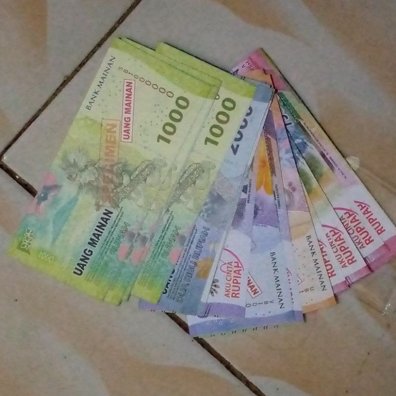 Uang Mainan replika Rupiah
