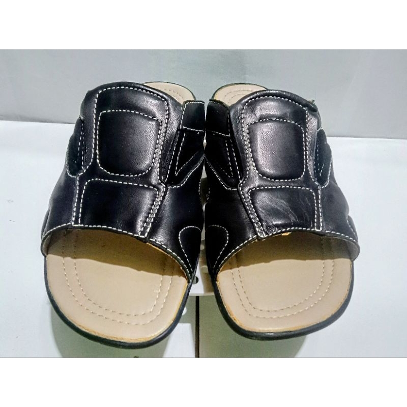 Shopee COD - Snowfly London 079120 BK Sandal Pria Second Import Original