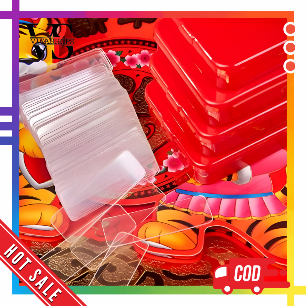 Double Side Tape Transparan Bentuk Kotak Papan Nano / Nano Tape Kotak Papan Double Side Tape Magic