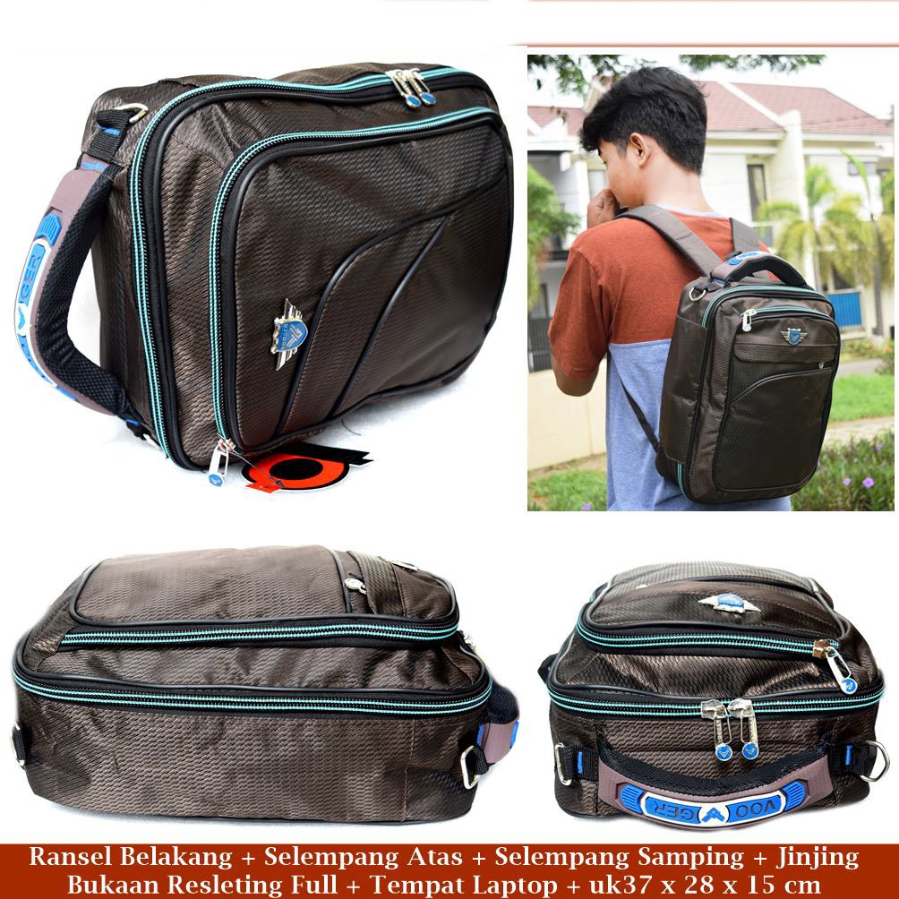Tas Jinjing Kasual Ransel Kasual 4in1 Vood Coffee