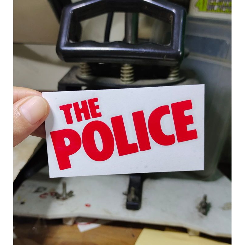 

the police stiker cutting musik