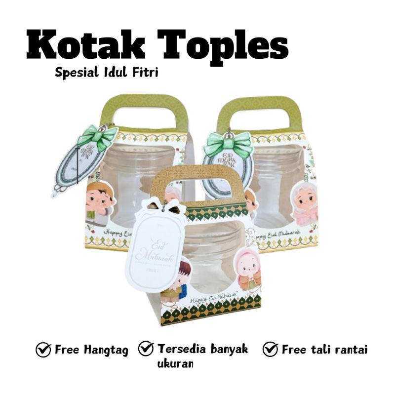 

[3 pcs]Kotak Toples Tabung / Kotak Kue Kering / Kotak Hampers Kue Kering