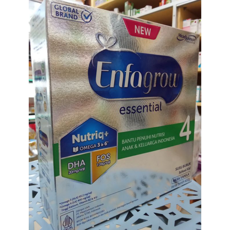 

Enfagrow essential 4 susu bubuk School kid (Vanila) 400g