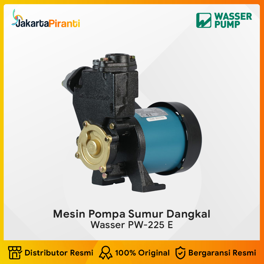 WASSER SHALLOW PUMP |PW-225EA/200W Wasser PW 225 E Pompa Sumur Dangkal Non Otomatis Wasser - Pompa A