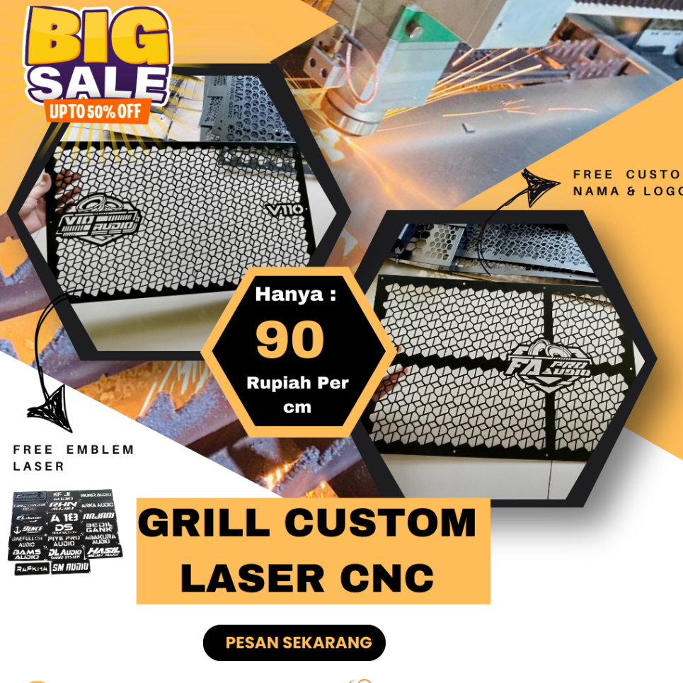 GRILL LASER CNC CUSTOM