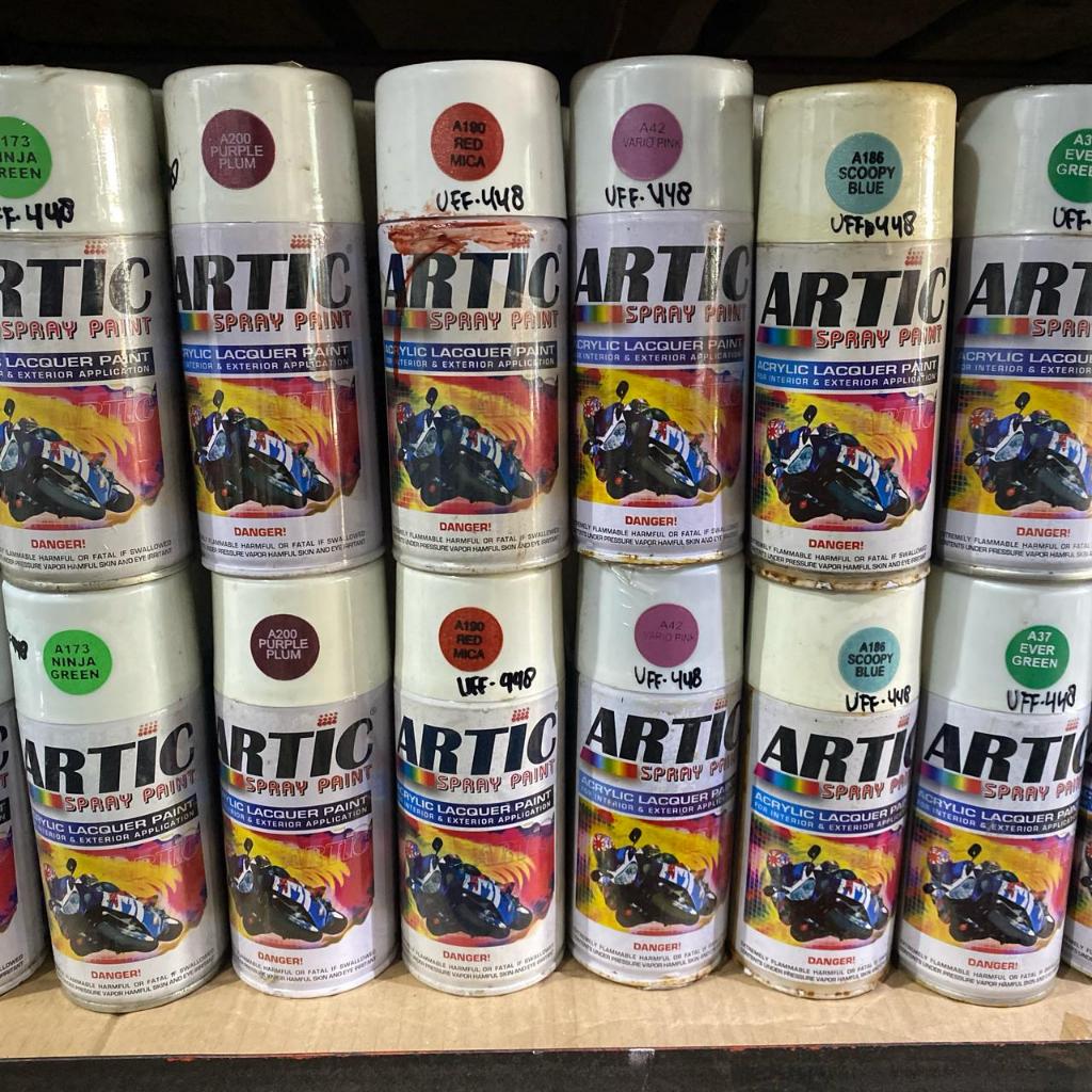 ARTIC Pilox Cat Semprot Pilok Warna Metallic Cat Kayu Besi Plastik Anti Karat Panas Metalik 300ml